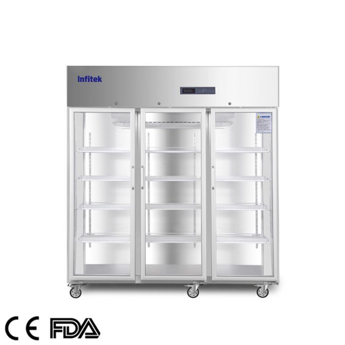 Réfrigérateur de pharmacie/médical/vaccin à trois portes, PR5-1500
