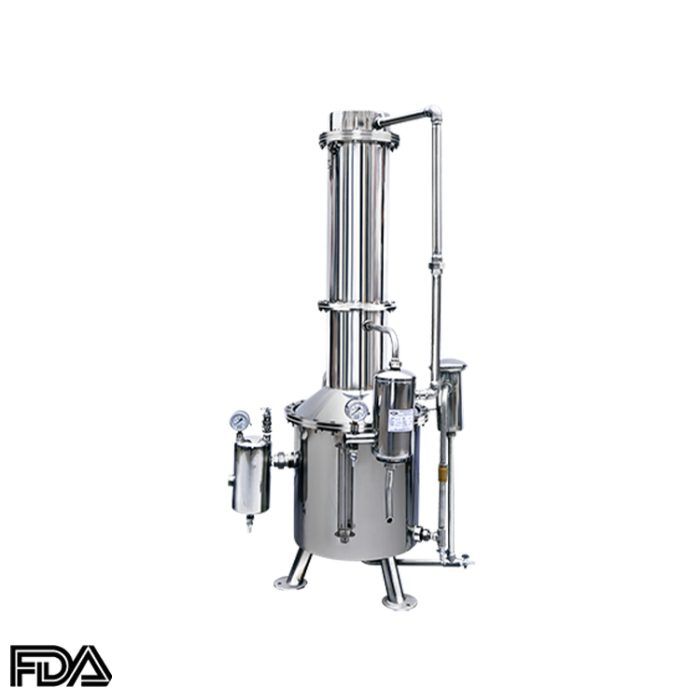 Distillateur d'eau redistillée à la vapeur à tour en acier inoxydable, série WDST-T
