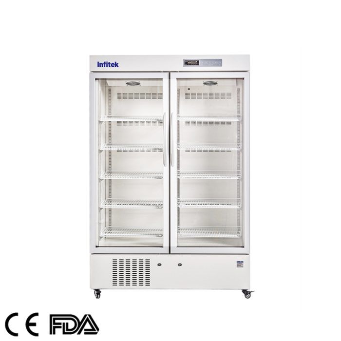 Réfrigérateur pharmaceutique à double porte 2-8 ℃, PR5-1000