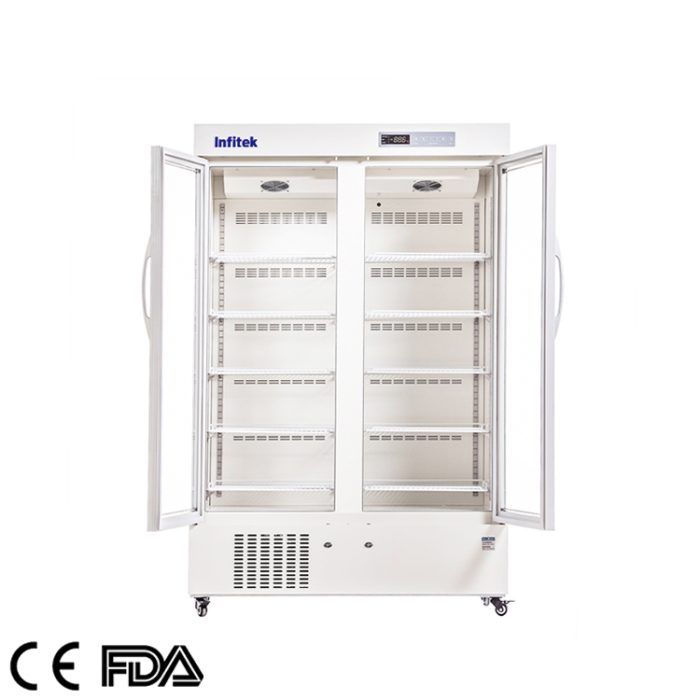 Réfrigérateur pharmaceutique à double porte 2-8 ℃, PR5-1000